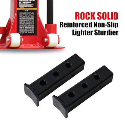 Big RED Torin 7 Ton Heavy Duty Jack Stands: Pin Style Jack Stand with 2 Casters and Handle, Easily Portable Car Stand for SUV, Trucks and Pick Ups - Red - size: 7 ton, style: Deluxe Base