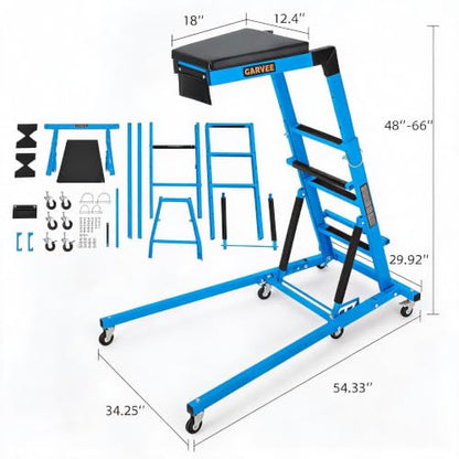 Garvee Automotive Top Side Creeper, 400 LBS, Blue - color: Blue