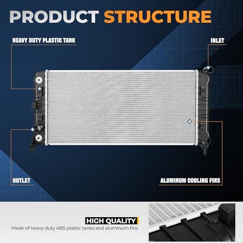Auto Dynasty 13326 Radiator for 12-16 Chevy Impala/Impala Limited 3.6L V6 - color: 12-16 Chevy Impala/Impala Limited