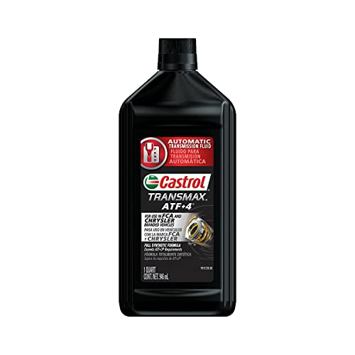 Castrol Transmax ATF+4 Automatic Transmission Fluid, 1 Quart, Pack of 6