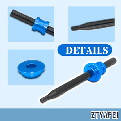 Oil Pump Primer Tool for GM Chevy V6 V8 SBC & BBC Engines - Compatible with 283 305 327 350 454 Small/Big Block, Use with 3/8" or 1/2" Chuck Drill (Blue) - color: Blue