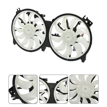 Dual Radiator Cooling Fan Replacement for Altima 2007-2018 Replacement for Maxima 2016-2021 Replacement for 21481JA000 NI3115134