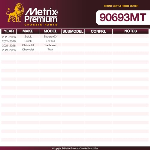 Metrix Premium Chassis Parts - Front Left & Right Outer Tie Rod End Kit - size: 90693MT