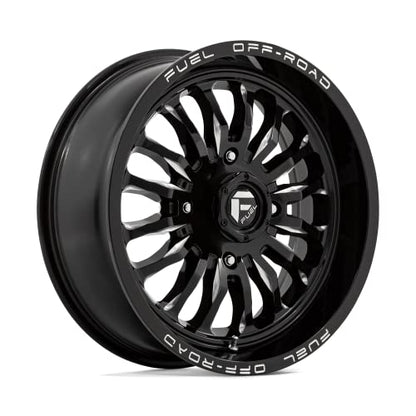 Fuel UTV D821 18X7 4X137 G-BLK MILL 13MM - D8211870A644