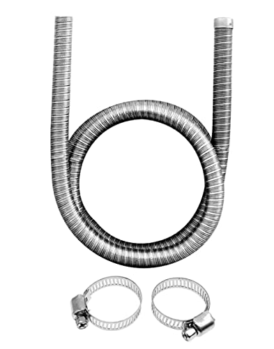 1Pack Inner Diameter 22mm/24mm Dual-layer Car Heater Exhaust Pipe Air Diesel Parking Heater Exhaust Hose Line For Webasto Eberspacher With Camps - size: Length:100cm, style: Inner Diameter: 24mm(0.94in)