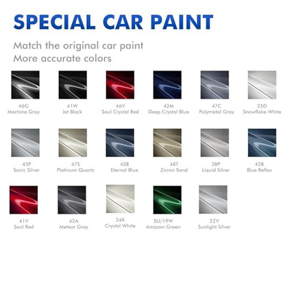 22V Sunlight Silver Touch Up Paint Compatible with Mazda - color: 22V Sunlight Silver