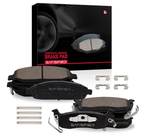 SATISFIED Ceramic Front Rear Brake Pads D1080 D1041 Fit For Commander 06-10 - size: D1080-D1041