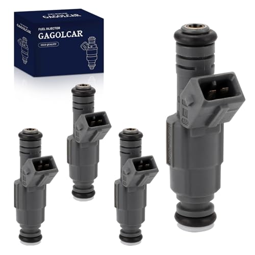 4-Pack Fuel Injectors Set | Compatible with Ford Contour Escape Focus Mazda Tribute Mercury Cougar Mystique 2.0L L4| Replaces FJ303 XS4Z-9F593-AB CM5051 - size: 4 X FJ303