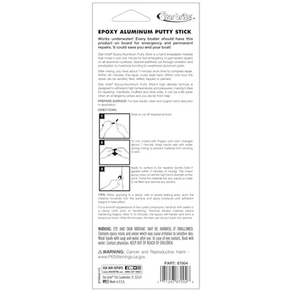 STAR BRITE Epoxy/Aluminum Putty Stick, Waterproof Repair - style: Aluminum