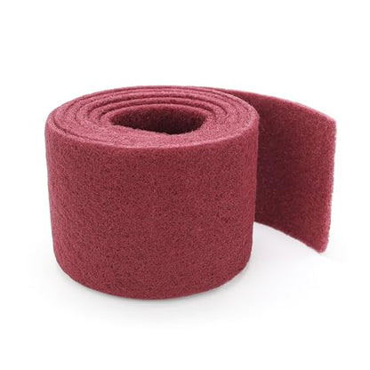 Maroon Scuff Pad Roll 5" x 7-1/2 ft - General Purpose Surface Prep for Auto Body, Woodworking & Paint - color: Maroon, style: 5 Inches * 7-1/2 Feet