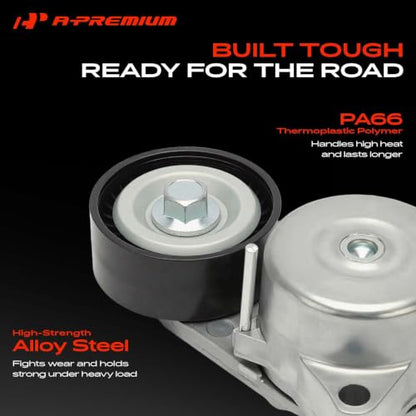 A-Premium Belt Tensioner Assembly with Pulley Compatible with Mercedes-Benz - style: 39194