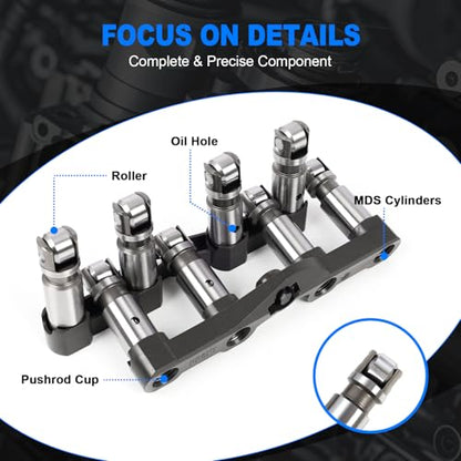 5.7 HEMI Camshaft and MDS Lifters Kit w/Timing Chain & Head Gaskets Set, Compatible with 2009-2015 Dodge Ram 1500 Durango 5.7L Hemi V8 53022263AF - color: MDS Kit w/ Timing Chain