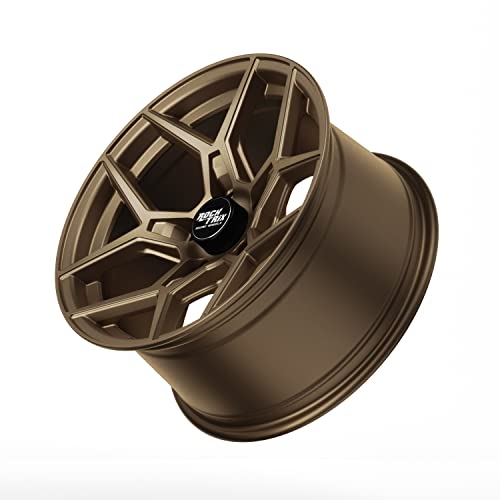 RockTrix RT105 18x9 Off-Road Wheels compatible with Toyota Tundra 2007-2021, Matte Bronze 5x150 Rims +12mm Offset for 33-35 Inch Tire Clearance, Fits Sequoia, Land Cruiser, And Fits Lexus LX570 - color: Matte Bronze, size: 18x9 +12mm offset