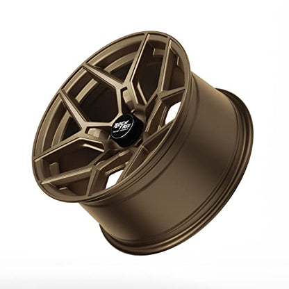 RockTrix RT105 18x9 Off-Road Wheels compatible with Toyota Tundra 2007-2021, Matte Bronze 5x150 Rims +12mm Offset for 33-35 Inch Tire Clearance, Fits Sequoia, Land Cruiser, And Fits Lexus LX570 - color: Matte Bronze, size: 18x9 +12mm offset