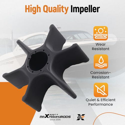 maXpeedingrods Water Pump Impeller Kit for Yamaha Engine Models 4 Stroke - size: For 75 90 115 HP 2002-2017