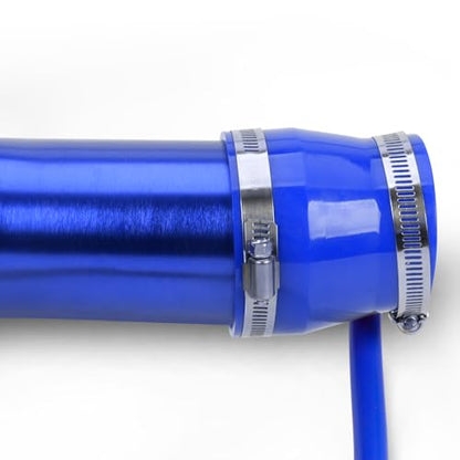 BARTOO 3 Inch Cold Air Intake Pipe Turbo Piping for Car Truck Blue - color: Z-Blue Pipe