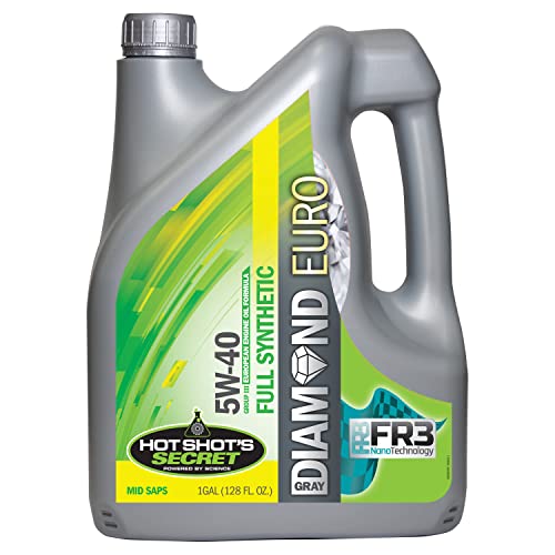 Hot Shot's Secret Gray Diamond Euro 5W-40 Engine Oil, 1 Gallon - size: 1 Gallon, style: 5W40