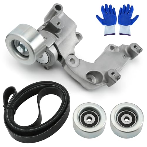 38410 Drive Belt Tensioner Pulley Kit Compatible with Lexus ES350 2007-2012, RX350 2007-2012, for Toyota Avalon 2005-2012, Camry 2007-2011, Sienna 2007-2010 3.5L V6 Replace 89158 7PK2090 - size: 38410