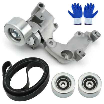 38410 Drive Belt Tensioner Pulley Kit Compatible with Lexus ES350 2007-2012, RX350 2007-2012, for Toyota Avalon 2005-2012, Camry 2007-2011, Sienna 2007-2010 3.5L V6 Replace 89158 7PK2090 - size: 38410