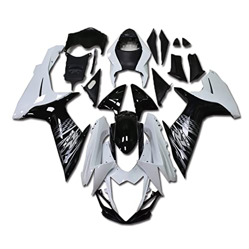 YTL White Black Full Fairing Fit for Suzuki 2011-2026 GSXR 600/750 - color: 016 White Black