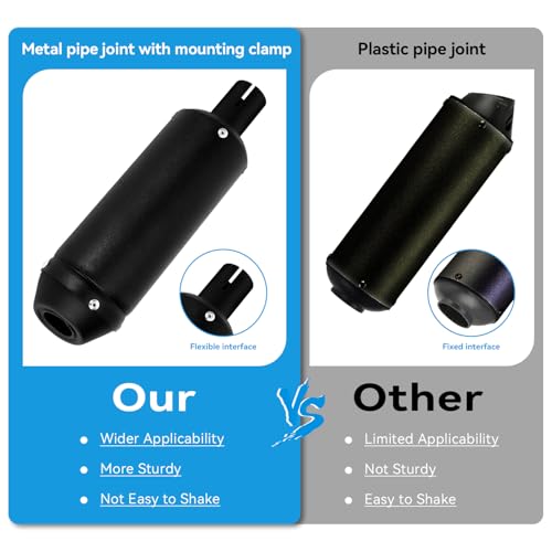 EOPOAYI 28mm Muffler for 125cc 110cc Pit Dirt Bike CRF50 SSR Apollo TTR - color: Black
