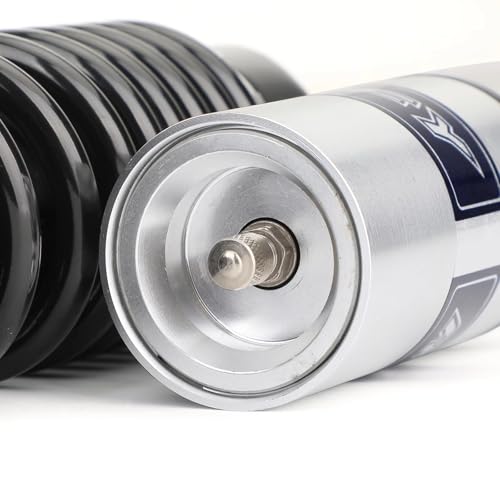 360mm 14.17 inch 7mm Spring Universal Motorcycle Air Shock Absorber Rear Suspension ATV Quad Scooter Dirt Bike For CBR600 CBR400 CB500 YZF XC EXC XCF Black Silver - color: Black Silver