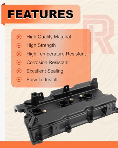 Engine Valve Cover w/Gasket, Bolts & Oil Cap for 3.5L Altima Maxima Quest - size: 13264-7Y010, 132647Y000