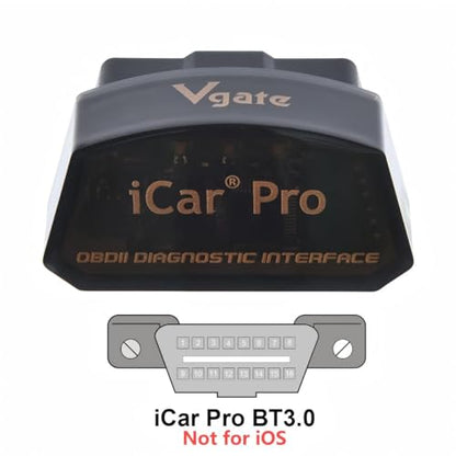 Vgate iCar Pro Bluetooth 3.0 OBD2 Scanner | Android Only – Not for iOS – Check Engine Light - size: ICAR PRO BT3.0 - Android & Windows