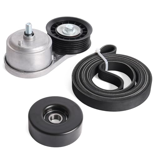 Belt Tensioner Serpentine Belt Idler Pulley Kit #38103 38001 - size: for C1500/C2500/C3500 1996-2000