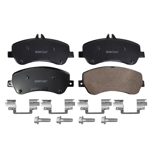 Detroit Axle - Front Brake Pads for 2013-2015 Mercedes-Benz GLK250 - size: 4P58084/Kit
