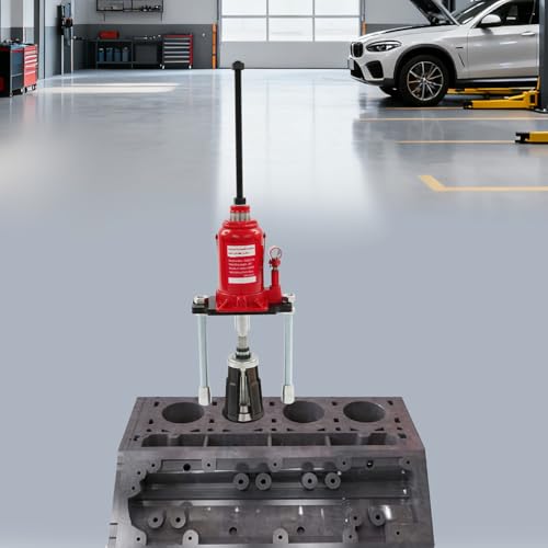 20T Cylinder Liner Puller, Universal Hydraulic Ball Joint Press Kit, 44092lbs Pulling Force Heavy Duty Disassembly Tool, Auto Mechanic Extractor, for Auto Repair, Garage, Workshop