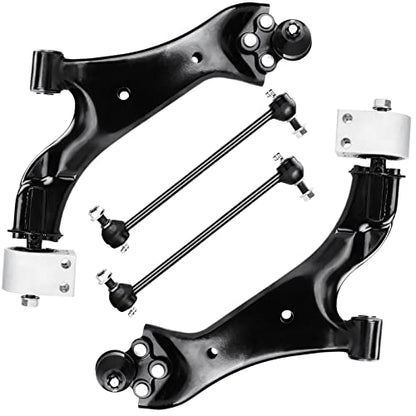 Front Lower Control Arm with Ball Joint for Chevy Equinox 2010-2017, for GMC Terrain 2010 2011 2012 2013 2014 2015 2016 2017 + Stabilizer Sway Bar End Suspension Kit K750188 K750189 4PCS