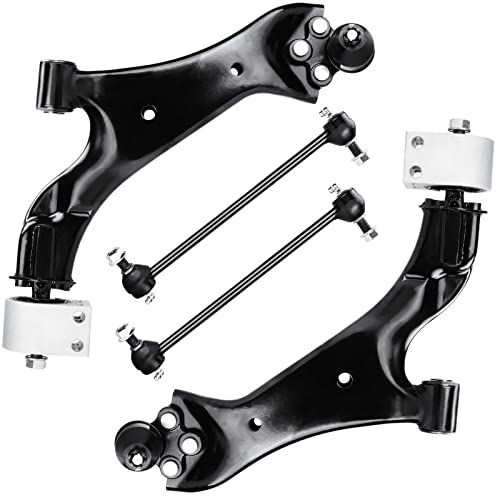 Front Lower Control Arm with Ball Joint for Chevy Equinox 2010-2017, for GMC Terrain 2010 2011 2012 2013 2014 2015 2016 2017 + Stabilizer Sway Bar End Suspension Kit K750188 K750189 4PCS