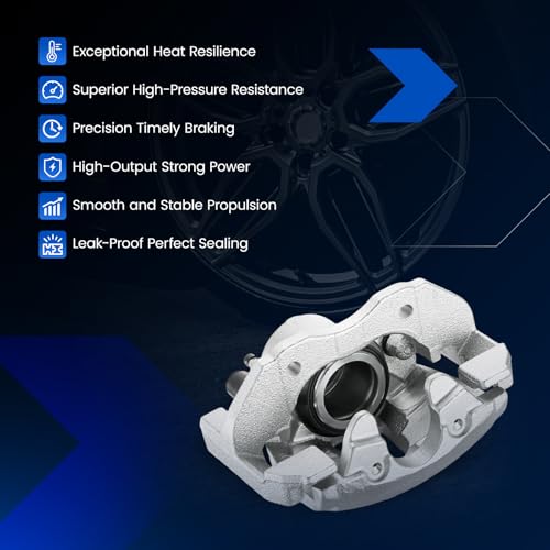 2PCS Front Brake Caliper Assembly for Mazda 3 2005-2006 2008-2013 - size: Front[19B2942B & 19B2943B]