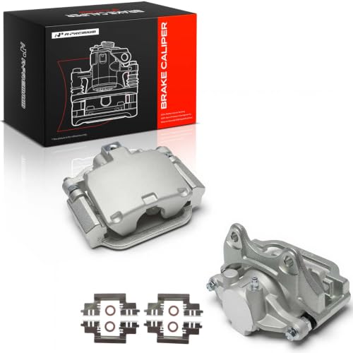 A-Premium Rear Left and Right Side Disc Brake Caliper with Bracket - style: Rear Driver and Passenger