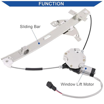 Obaee 748-173 Front Right Passenger Side Power Window Lift Regulator with Motor Compatible with Chevrolet Impala 2006-2013/ Impala Limited 2014-2015 - size: Front Right Passenger Side