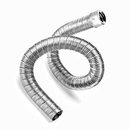 1Pack Inner Diameter 22mm/24mm Dual-layer Car Heater Exhaust Pipe Air Diesel Parking Heater Exhaust Hose Line For Webasto Eberspacher With Camps - size: Length:100cm, style: Inner Diameter: 22mm(0.86in)