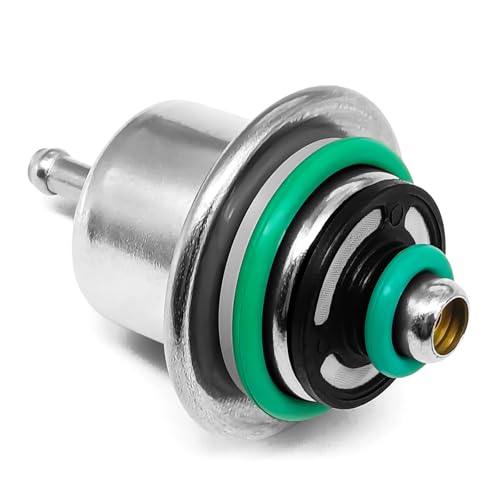 Car Fuel Injection Pressure Regulator Bronze Hue with Metal Ring Compatible for Jeep Wrangler 1991 1992 1993 1994 1995 OE#12460604