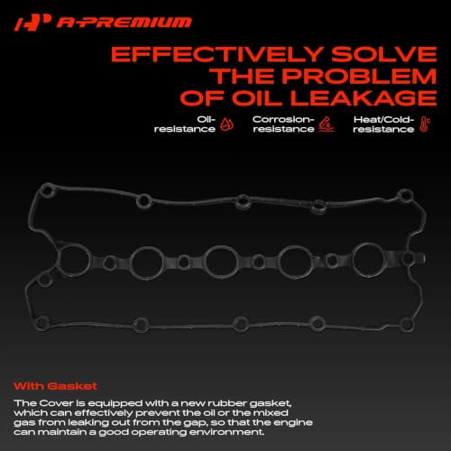 A-Premium Engine Valve Cover with Valve Cover Gasket & Bolts
