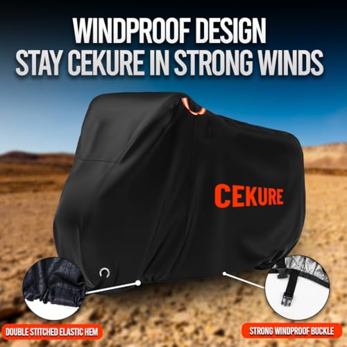 2-3 Bike Cover Waterproof Outdoor, Heavy Duty 210D Oxford Bicycle Cover - size: 83x35x46 inches (Stationary)