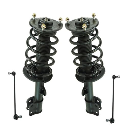 TRQ Front Suspension Kit Complete Strut & Coil Spring Assembly Sway Bar - style: SCA34377
