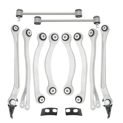 Rear Suspension Kit Compatible With Mercedes Benz E320 2004-2009；for E500/SL500 2003-2006, for E550 2007-2009，CLS550 /SL550 2007-2011， Upper and Lower Control Arm +Bar Links Kit - size: Rear Control Arm for W219 /W211 /R230