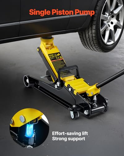 VEVOR 2.5 Ton Low Profile Heavy-Duty Steel Racing Floor Jack - size: 2.5T