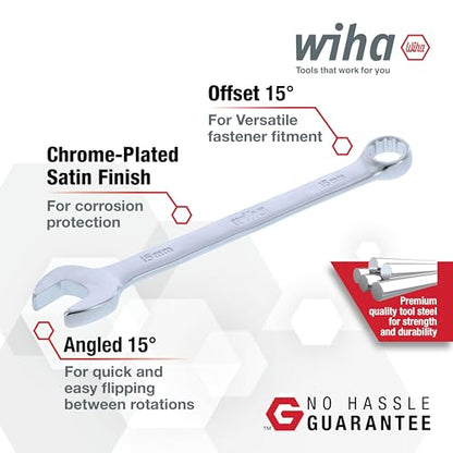 Wiha 30492 31-Piece Combination Wrench Set, SAE and Metric