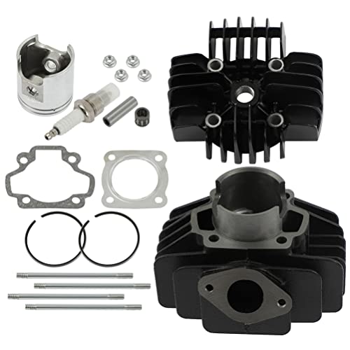 ECCPP 60cc Cylinder Piston Top End Rebuild Kit 1981-2009 for Yamaha PW50 - size: 60CC-93310-210M0-00