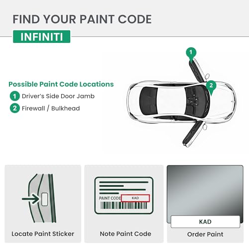 ERA Paints - KAD - Gun Metallic for INFINITI Exact OEM Color Match Automotive Touch Up Paint for Cars - Scratch & Chip Repair for Metal & Plastic - Basic Kit - Made in USA - style: Jar - Basic Kit