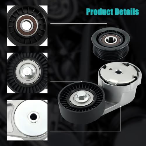 AULINK 5184617AD Belt Tensioner Assembly with Idler Pulley (3.6L V6) - size: 39282