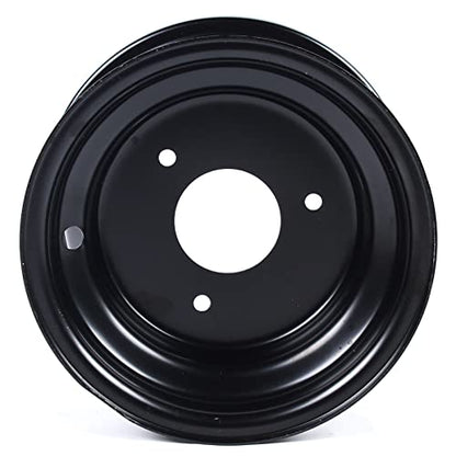 CNCEST 7" ATV Wheel Rim 3 Lug For 125CC 16x8-7 Tire ATV Quad Go Kart Taotao Coolster, 3 Holes 3.1" Hole Distance Tire Rim Parts Wheel Rim Tire, Black