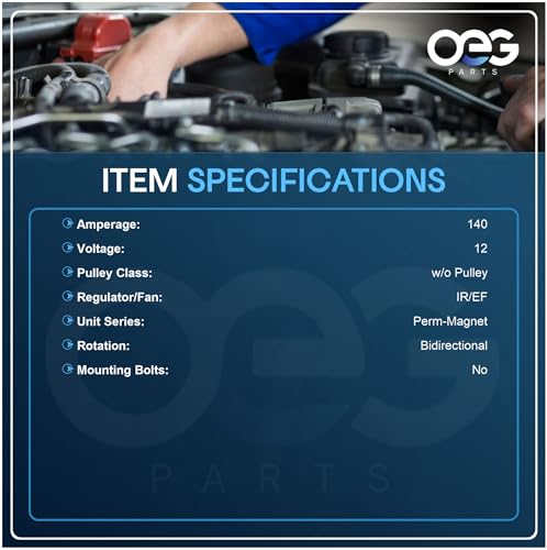 OEG Parts New Alternator Compatible With Volvo 35SI 1997-2008 Improved Design Cat Cummins Mercedes 10459289 10459449 10459608 10459611 10459614 19011176 19011187 19011202, ADR0309, ADR0332, 40012191