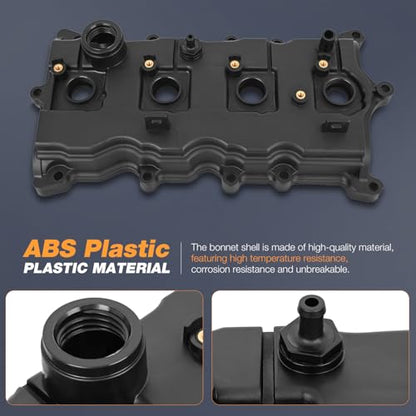Nilight Engine Valve Cover with Gasket, Replace# 13264JA00A 13270JA00A - size: for Nissan Altima 2007-2013, Sentra 2007-2012